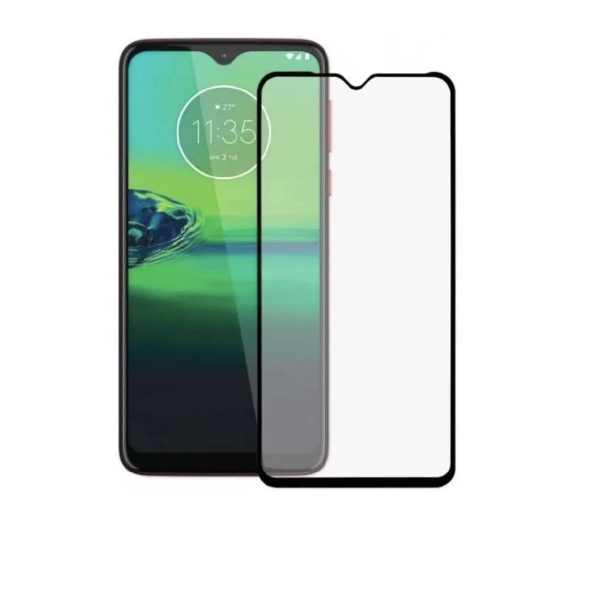 GENERICO - Vidrio Templado Para Celular Motorola G8 Play Black