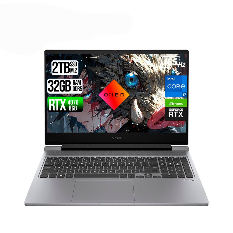 HP - HP OMEN INTEL CORE I714700HX- RTX 4070 8GB SSD 2TB RAM 32GB LED 16" FHD 165Hz