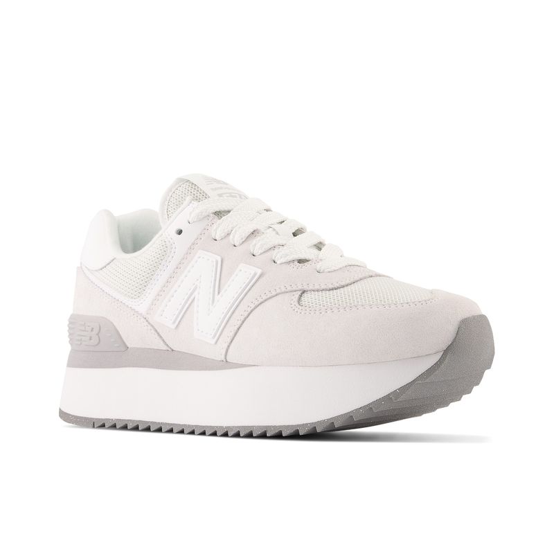 NEW BALANCE - Tenis Deportivos Marca New Balance 574 Plus Blanco Mujer