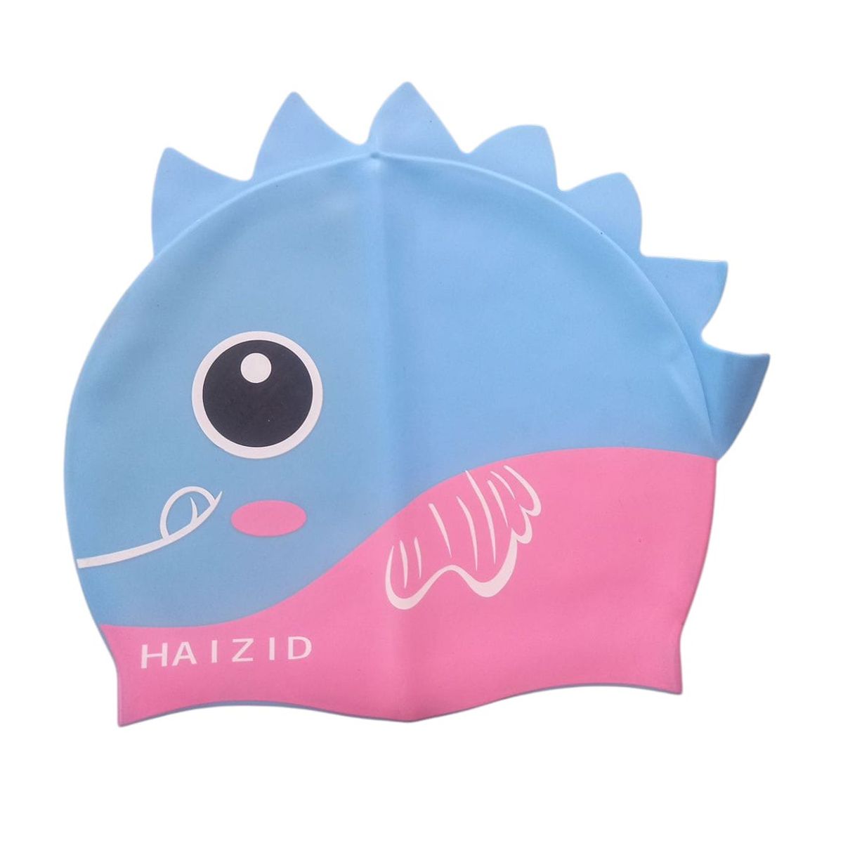GENERICO - Gorro Natación Silicona Para Niño  Niña - Pez Rosa Celeste