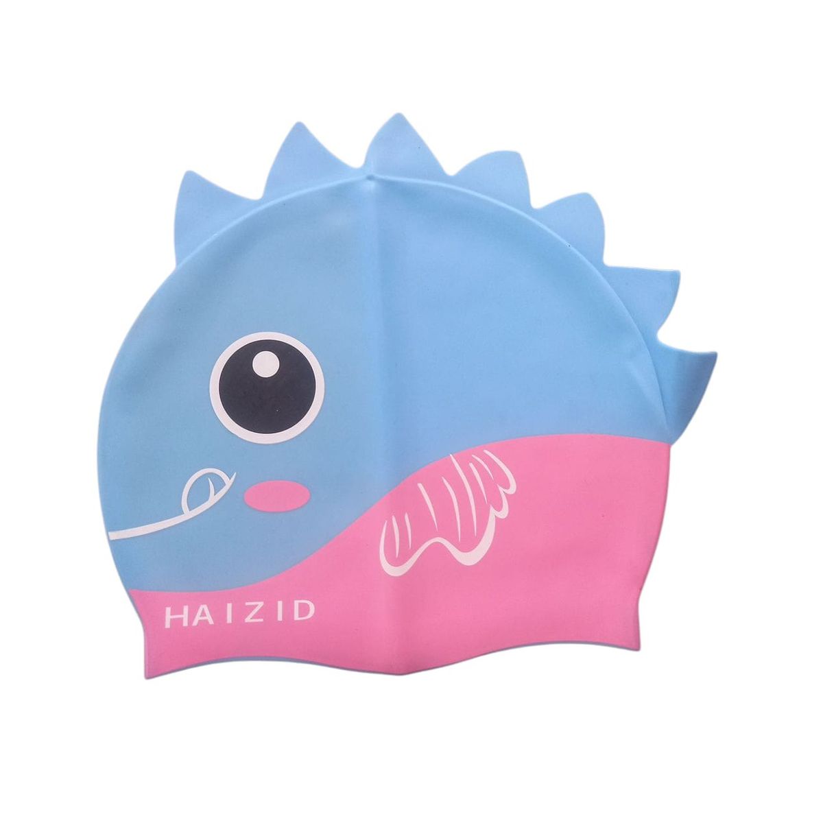 GENERICO - Gorro Natación Silicona Para Niño  Niña - Pez Rosa Celeste