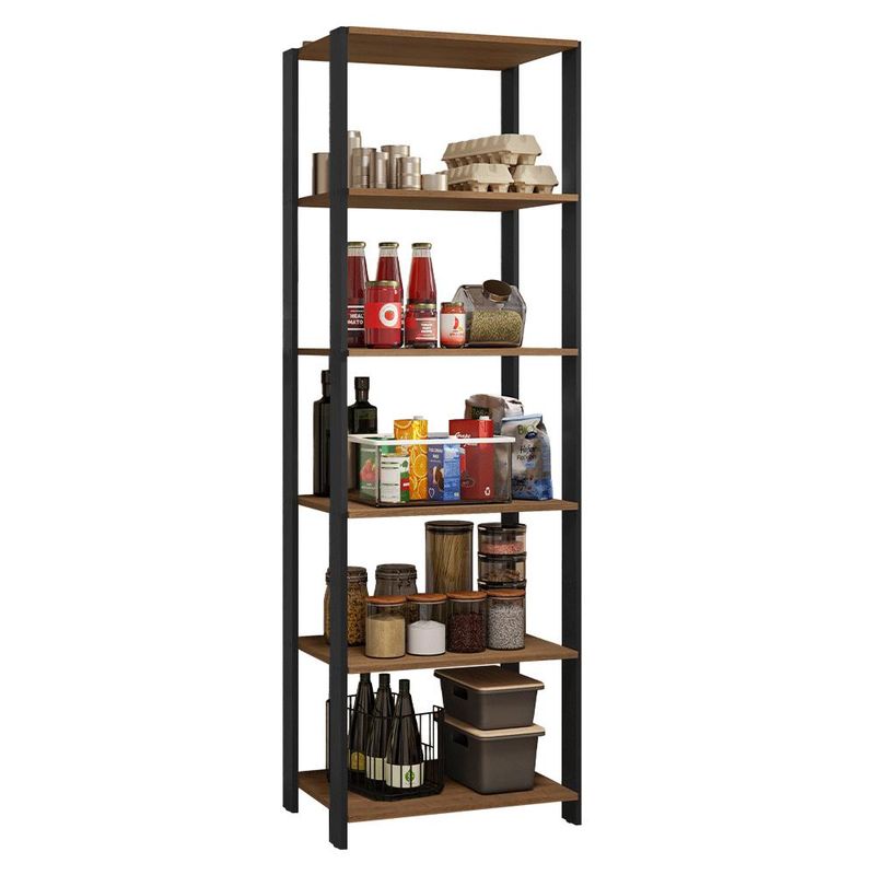 MADESA - Estante Multiuso Organizador Despensa 5 Repizas 59cm - Marrón