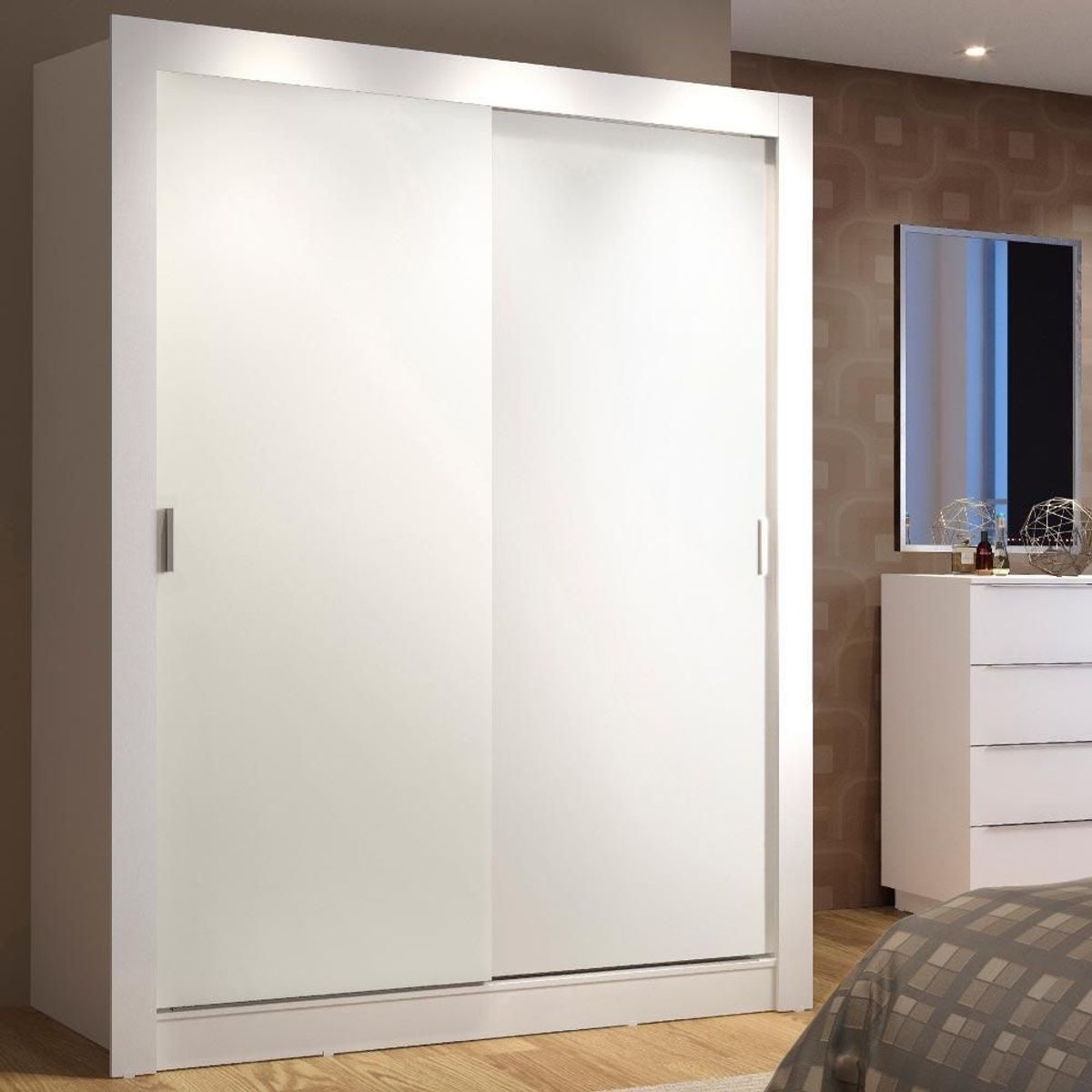 MADESA - Clóset Denver 2 Puertas Corredizas Blanco 117 cm x 205 cm