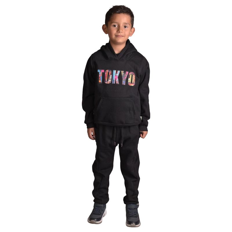 BIGBOYS - Pantalon Sudadera Tokio Negro Niño