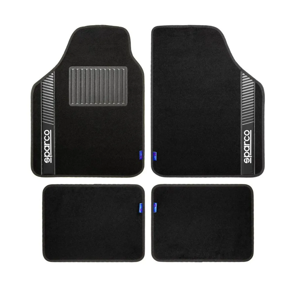 SPARCO - Tapete Carro Juego 4 Pzs Alfombra Cubre Piso Sparco SPF520GR