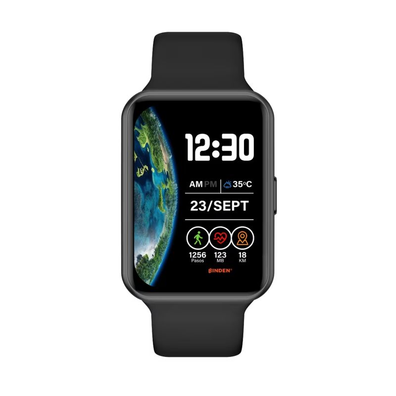 GENERICO - Reloj Smartwatch ERA Fit View BINDEN AMOLED Llamadas Bluetooth Negro
