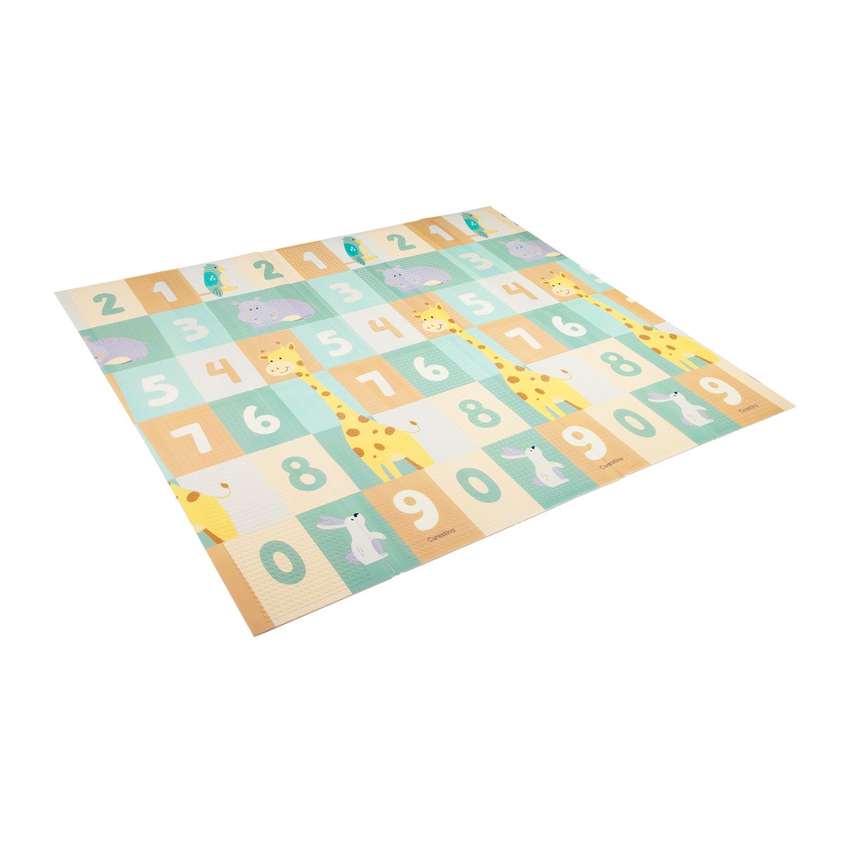 CARESTINO - Alfombra Antigolpes Reversible Plegable 180x200 Números