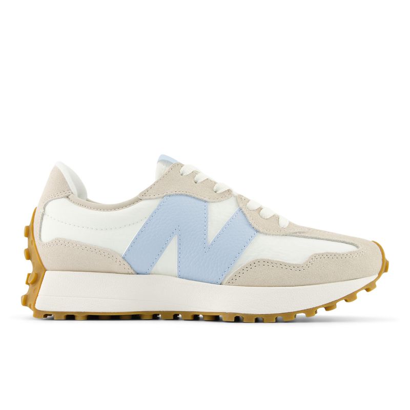 NEW BALANCE - Tenis New Balance 327 Mujer-Beige/Azul