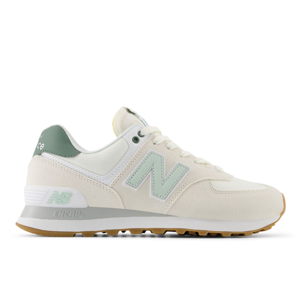 NEW BALANCE - Tenis New Balance 574 Mujer-Beige/Verde