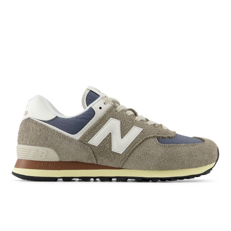 NEW BALANCE - Tenis New Balance 574 Hombre-Gris/Azul