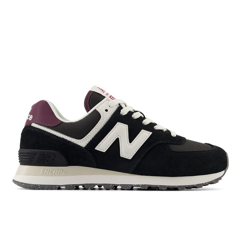 NEW BALANCE - Tenis New Balance 574 Mujer-Negro/Blanco