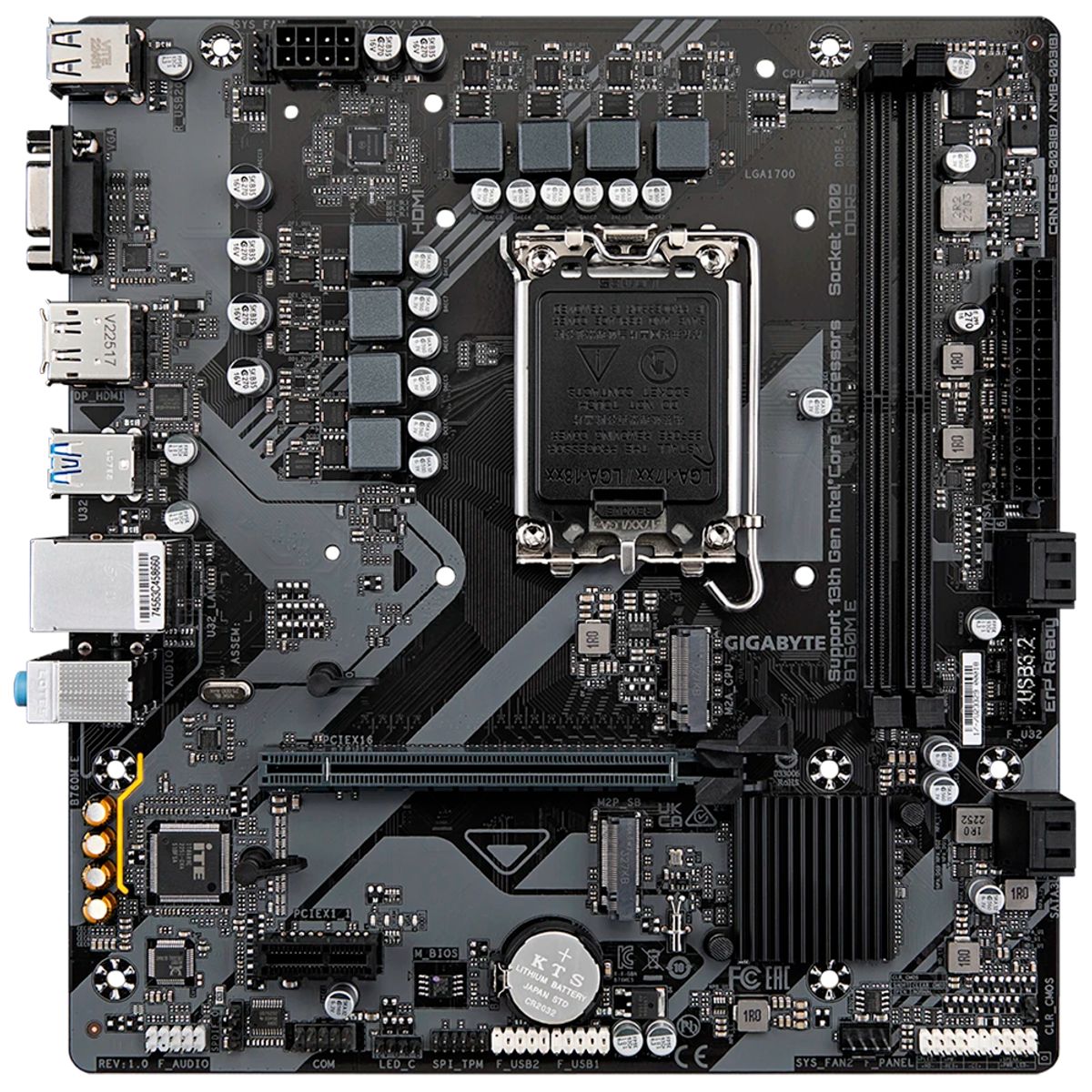 GIGABYTE - Board Gigabyte B760M E Socket 1700