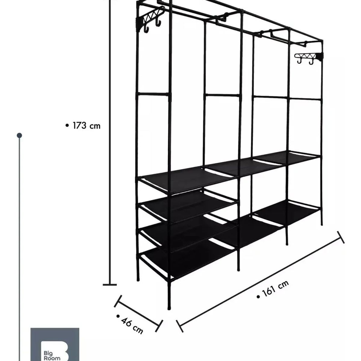 GENERICO - ARMARIO MODULAR X3 - ESTRUCTURA METÁLICA MULTIPLES COMPARTIMIENTOS