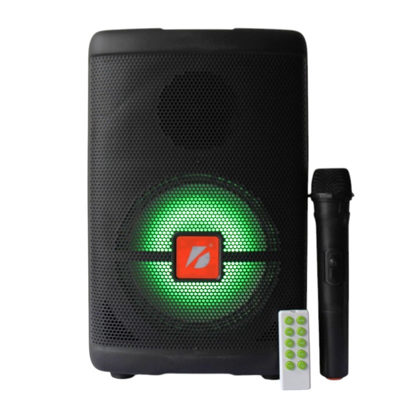 GENERICO - Parlante Portatil Con Microfono Karaoke Y Luces Led