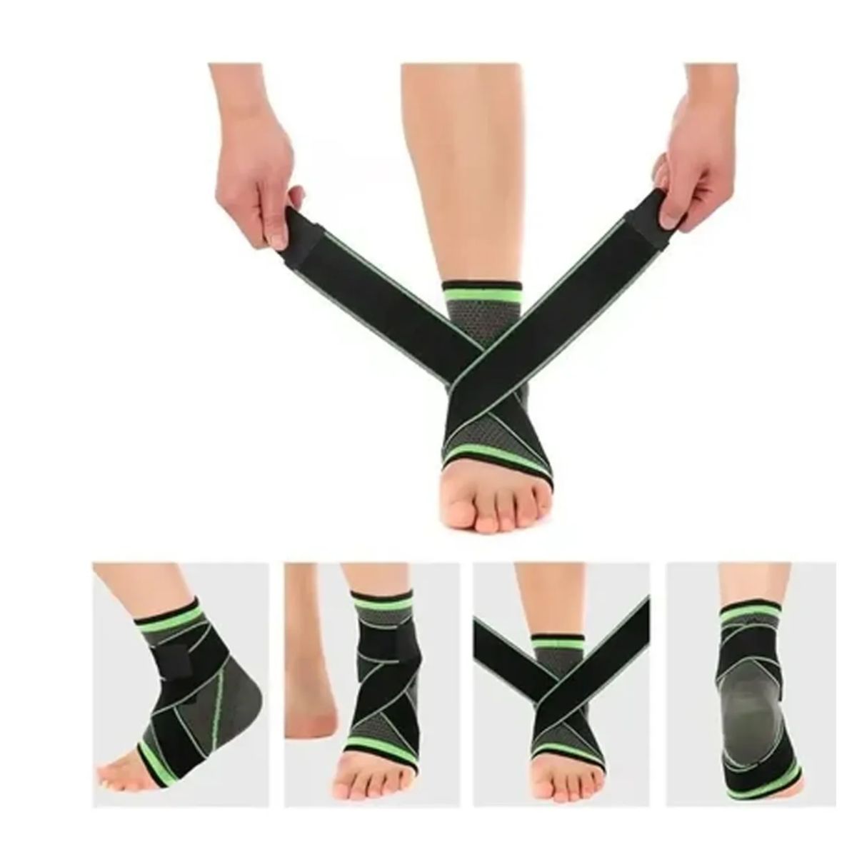 GENERICO - Tobillera Soporte De Tobillo Compresión Elástica Ajustable