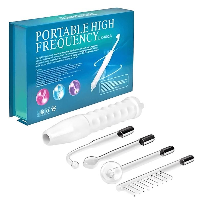 GENERICO - Alta Frecuencia Portátil Facial Y Corporal 4 Electrodos