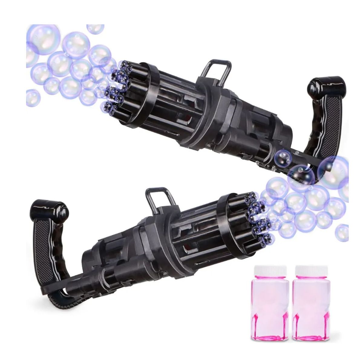 GENERICO - Maquina Eléctrica De Burbujas Tipo Pistola + Obsequio Jabón