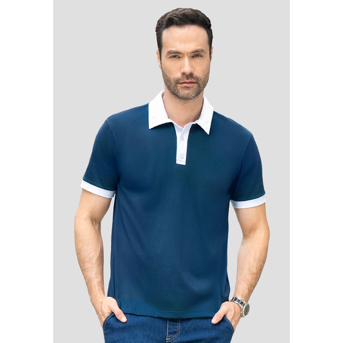MARKETING PERSONAL - Polo Hombre Azul Profundo Mp 110746