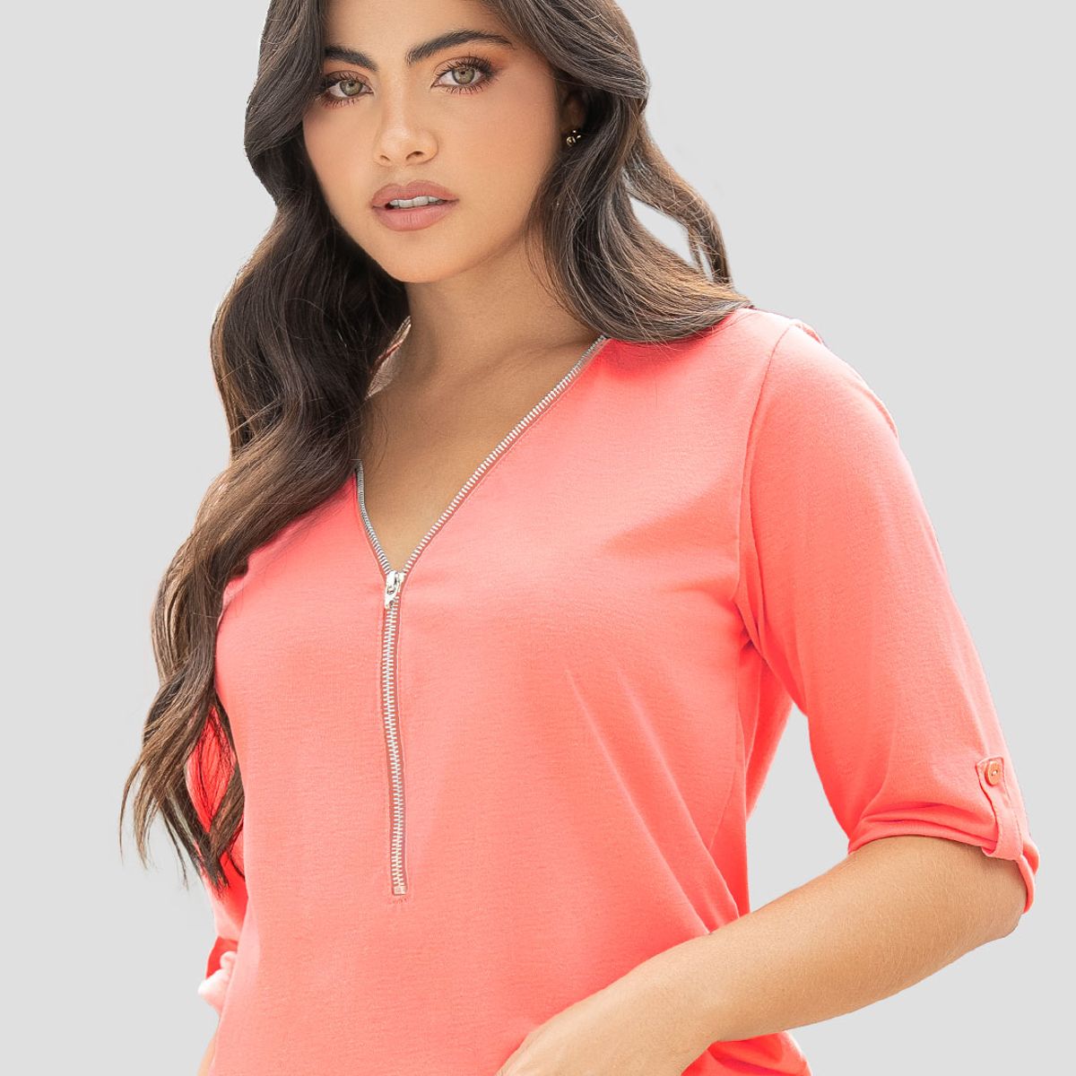 MARKETING PERSONAL - Blusa Mujer Salmon Mp 110678