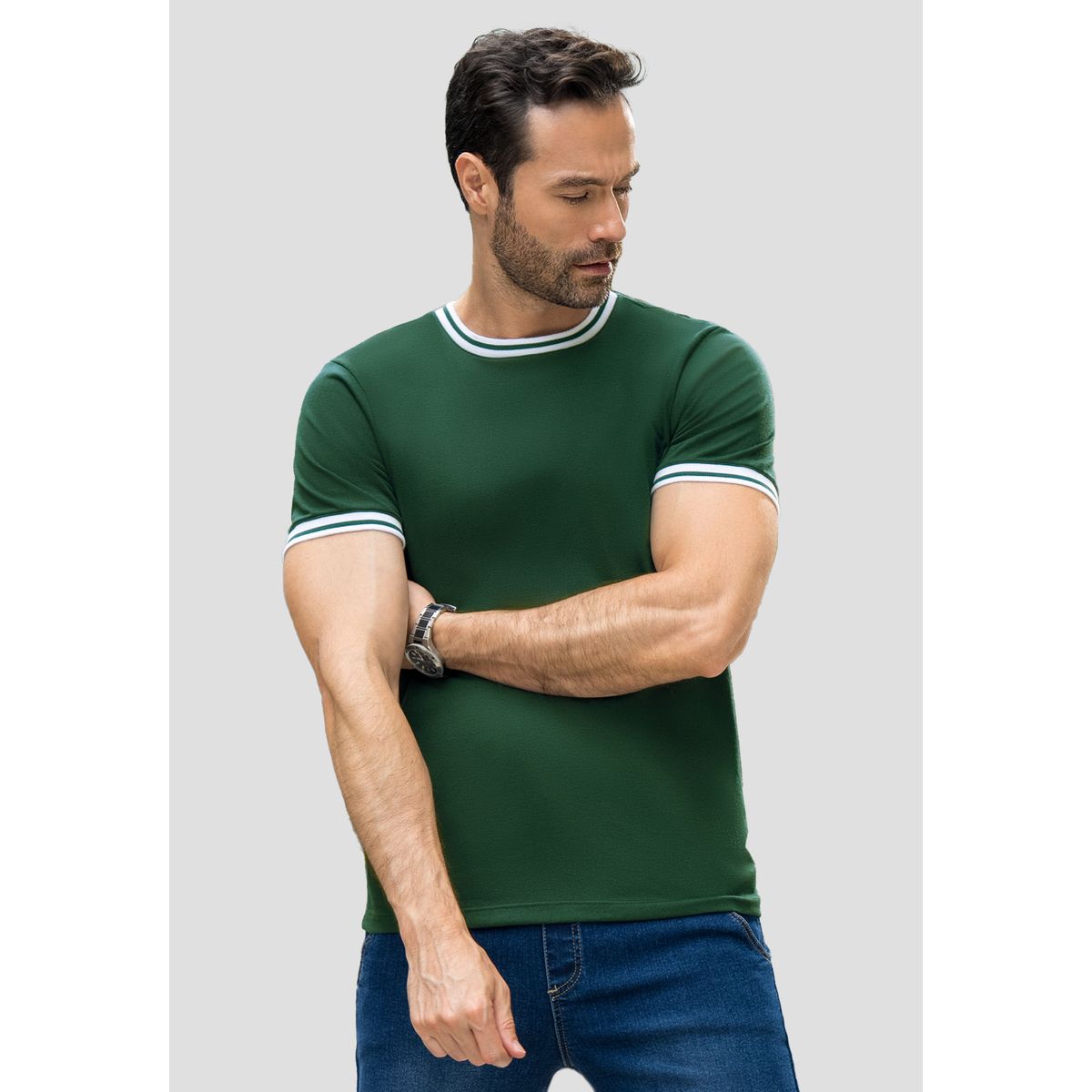 MARKETING PERSONAL - Camiseta Hombre Verde Pino Mp 110751
