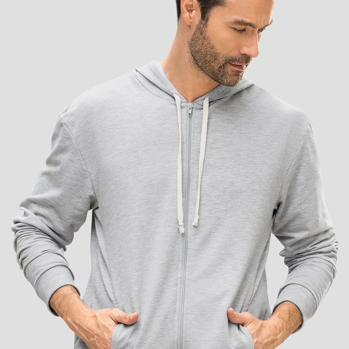 MARKETING PERSONAL - Chompa Hombre Gris Jaspe Mp 110754