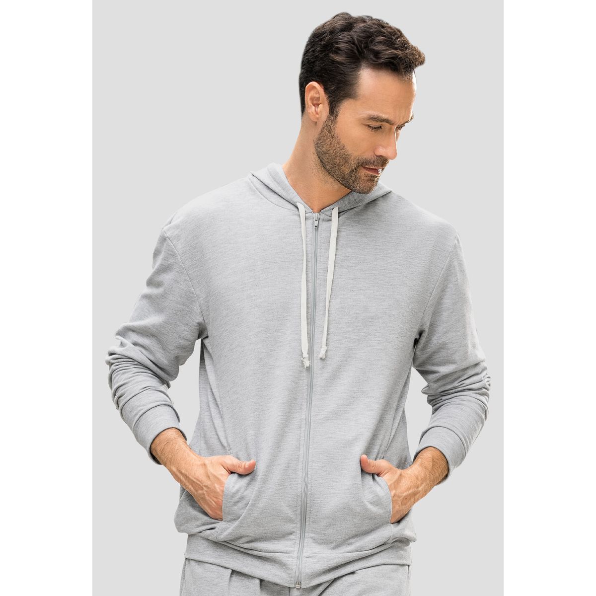 MARKETING PERSONAL - Chompa Hombre Gris Jaspe Mp 110754