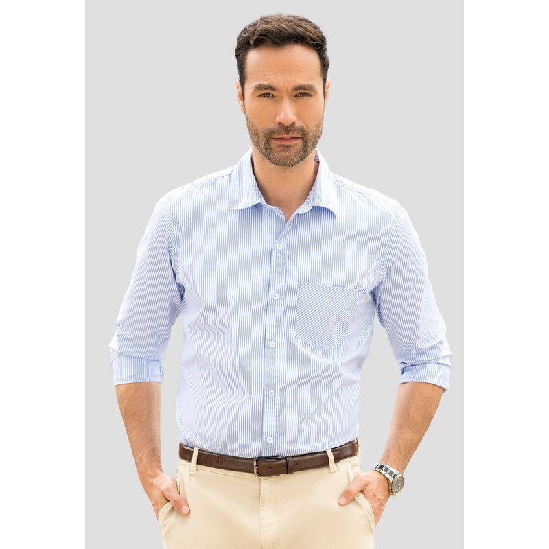 MARKETING PERSONAL - Camisa Hombre Azul Baby Mp 110841