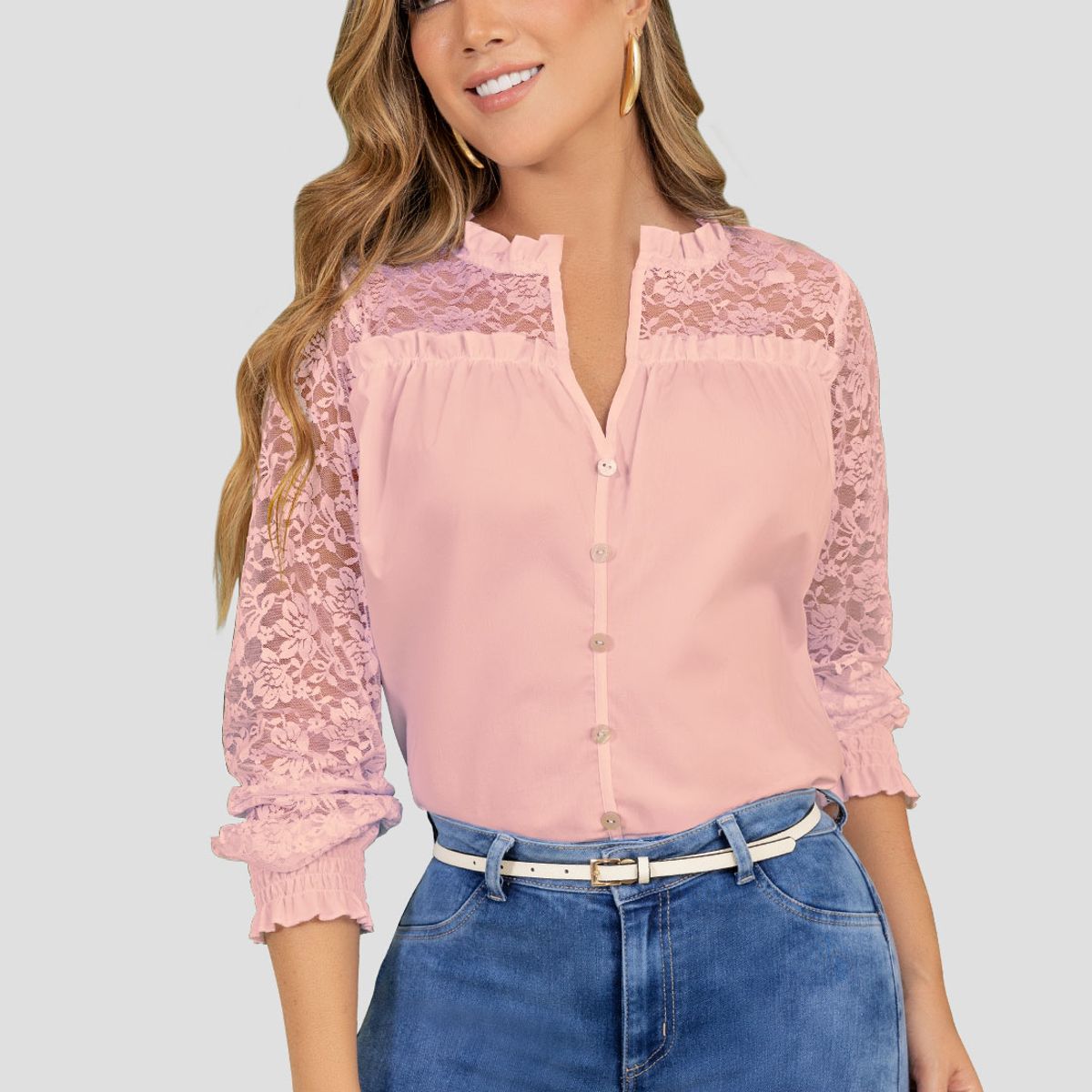 MARKETING PERSONAL - Blusa Mujer Rosa Polvo Mp 110698