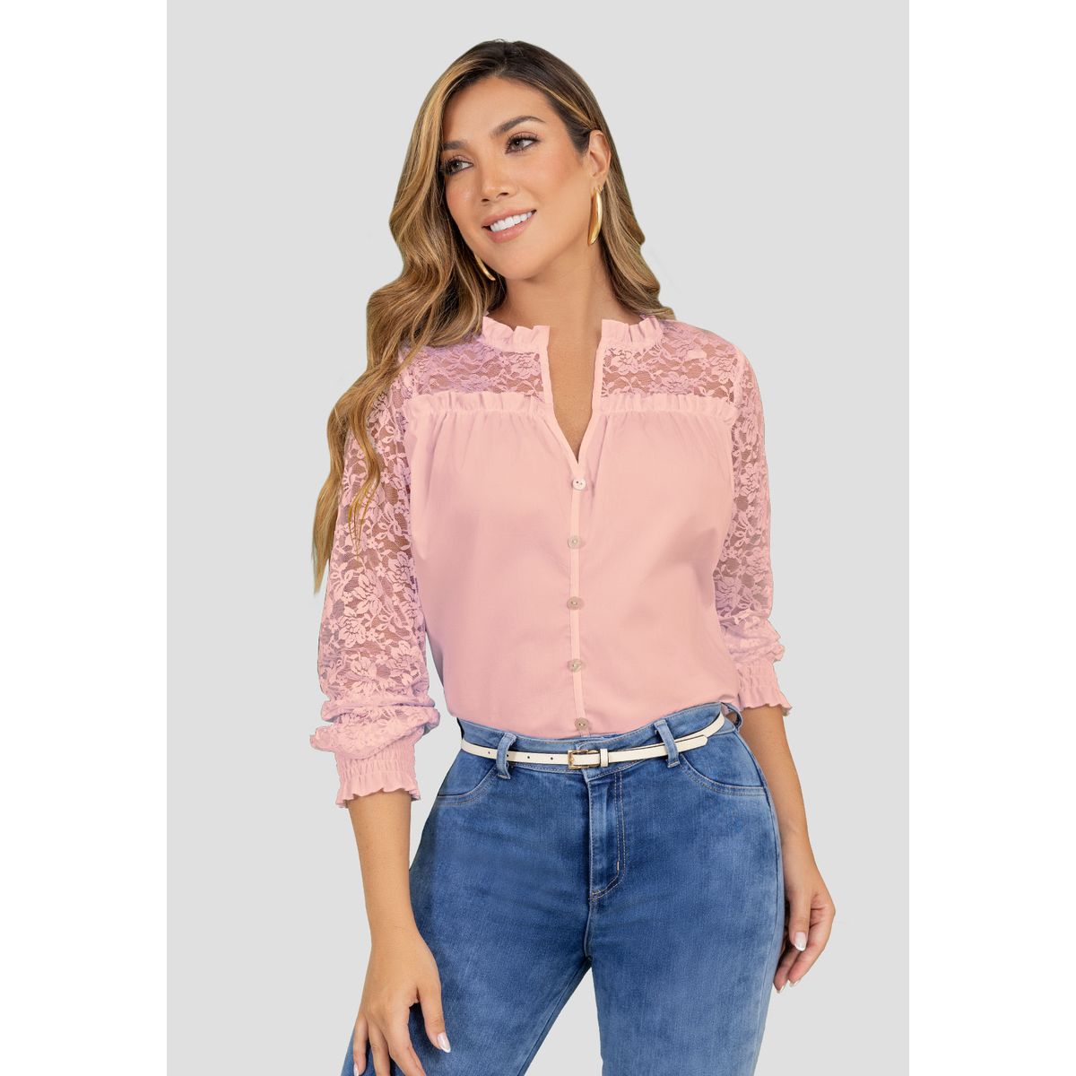 MARKETING PERSONAL - Blusa Mujer Rosa Polvo Mp 110698