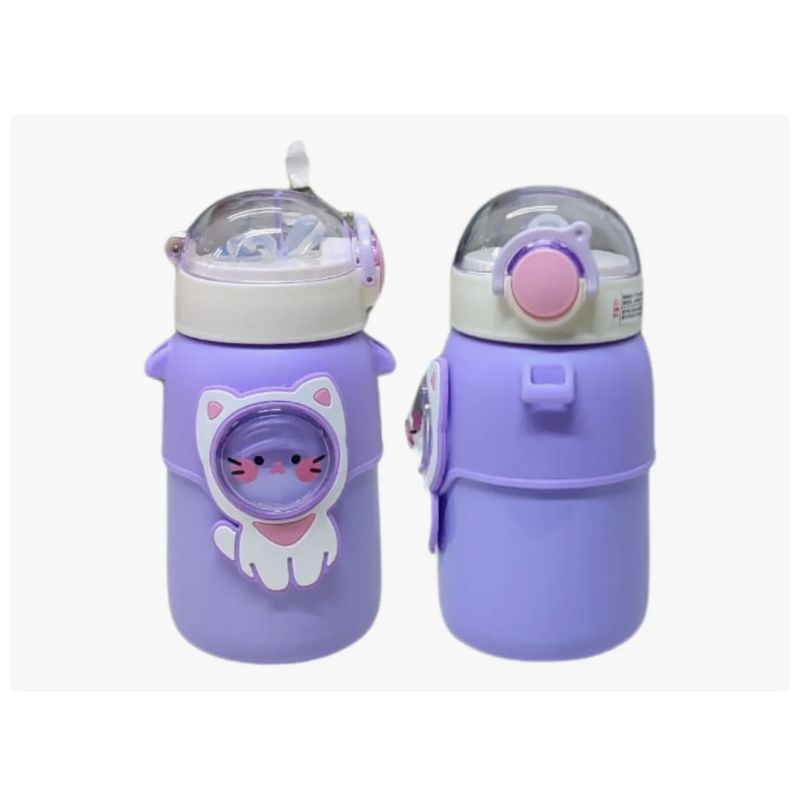 GENERICO - Termo Pitillo Acero Inoxidable Calientefrio Animales Morado