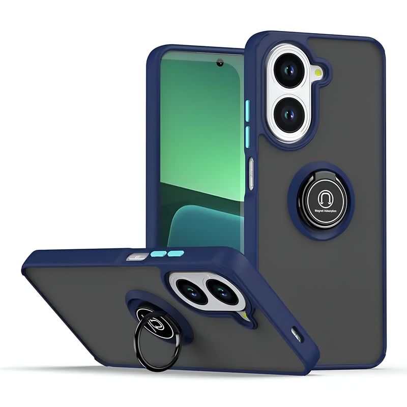 GENERICO - Funda Estuche Mate Con Anillo Compatible Con Xiaomi Redmi A5 Azul