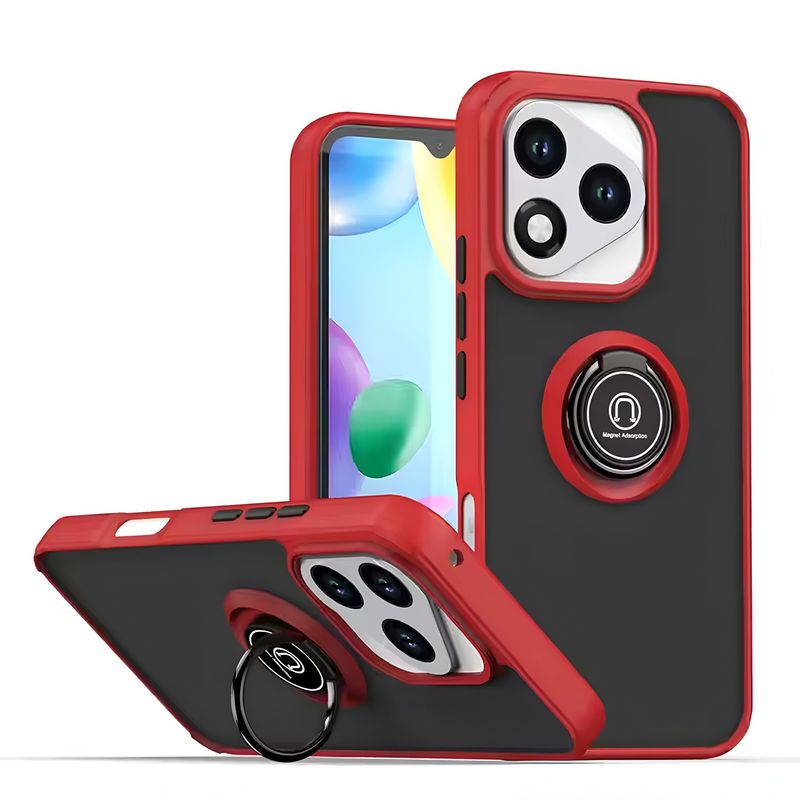 GENERICO - Funda Estuche Anti Golpes Mate Compatible Honor 400 Lite Rojo