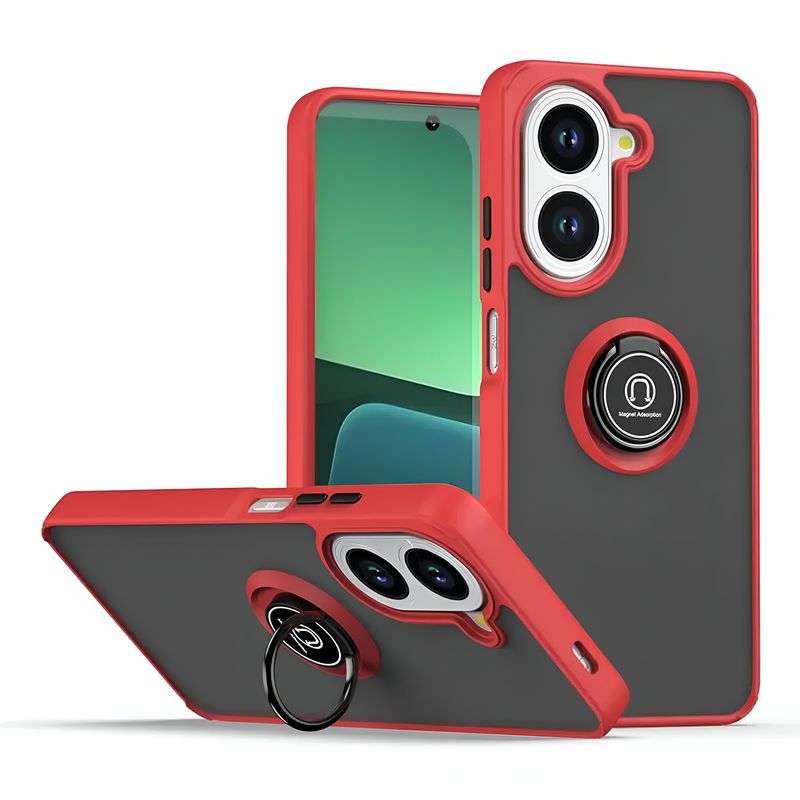 GENERICO - Funda Estuche Anti Golpes Mate Compatible Xiaomi Redmi A5 Rojo