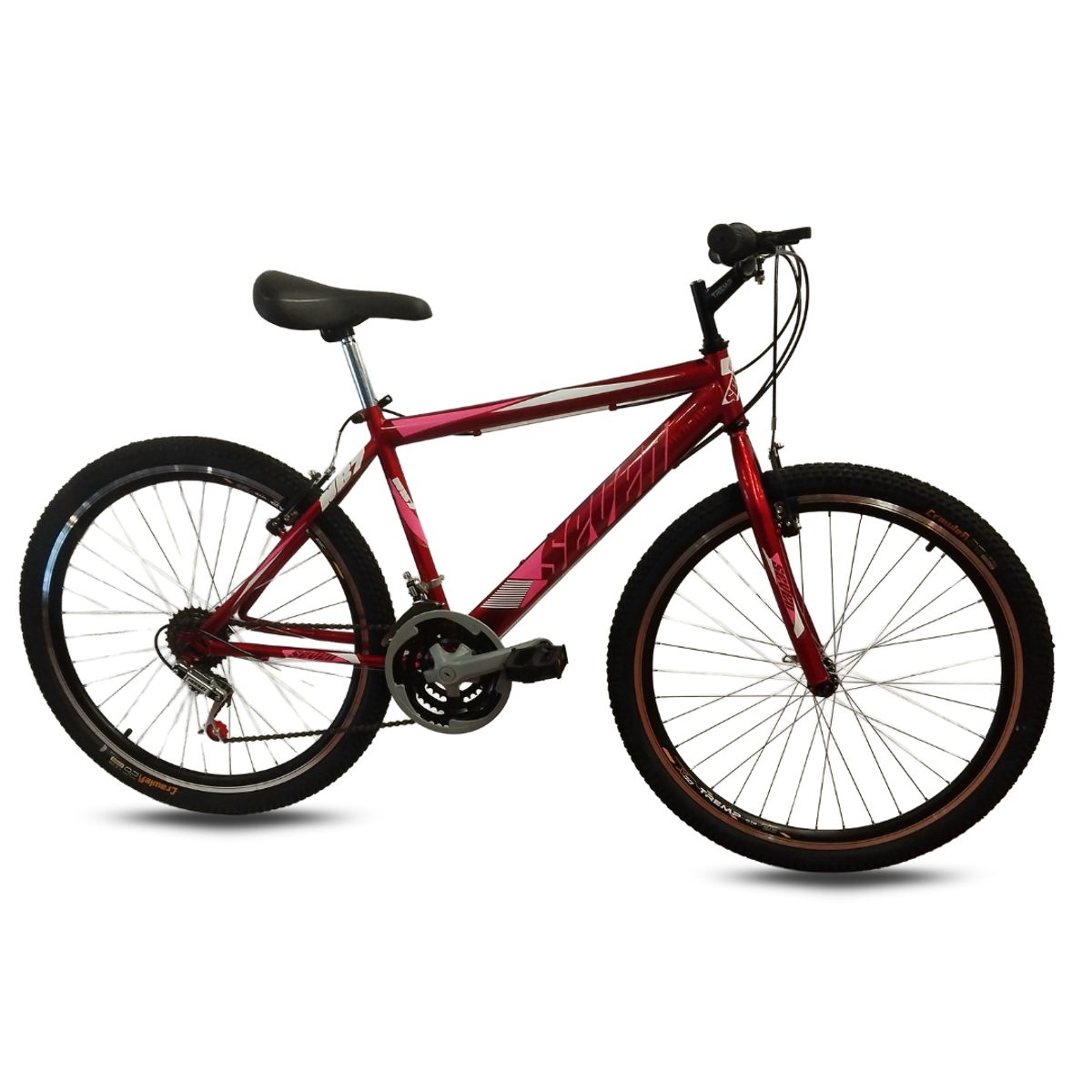 ATILA - Bicicleta Dama 26 Rines en Aluminio 18 Cambios Rojo