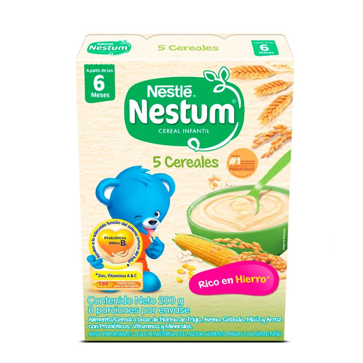 NESTUM - Cereal Infantil Nestum 5 Cereales x 200g