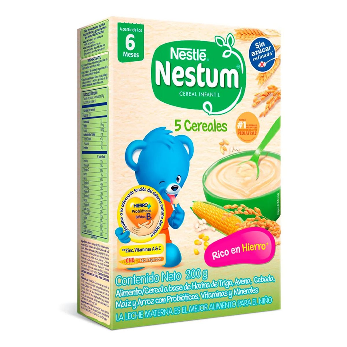 NESTUM - Cereal Infantil Nestum 5 Cereales x 200g