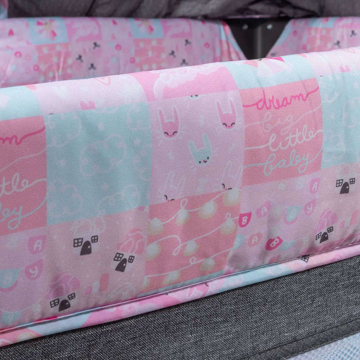 EBABY - Cuna Corral función Colecho DACORA ROSA  EB750-2