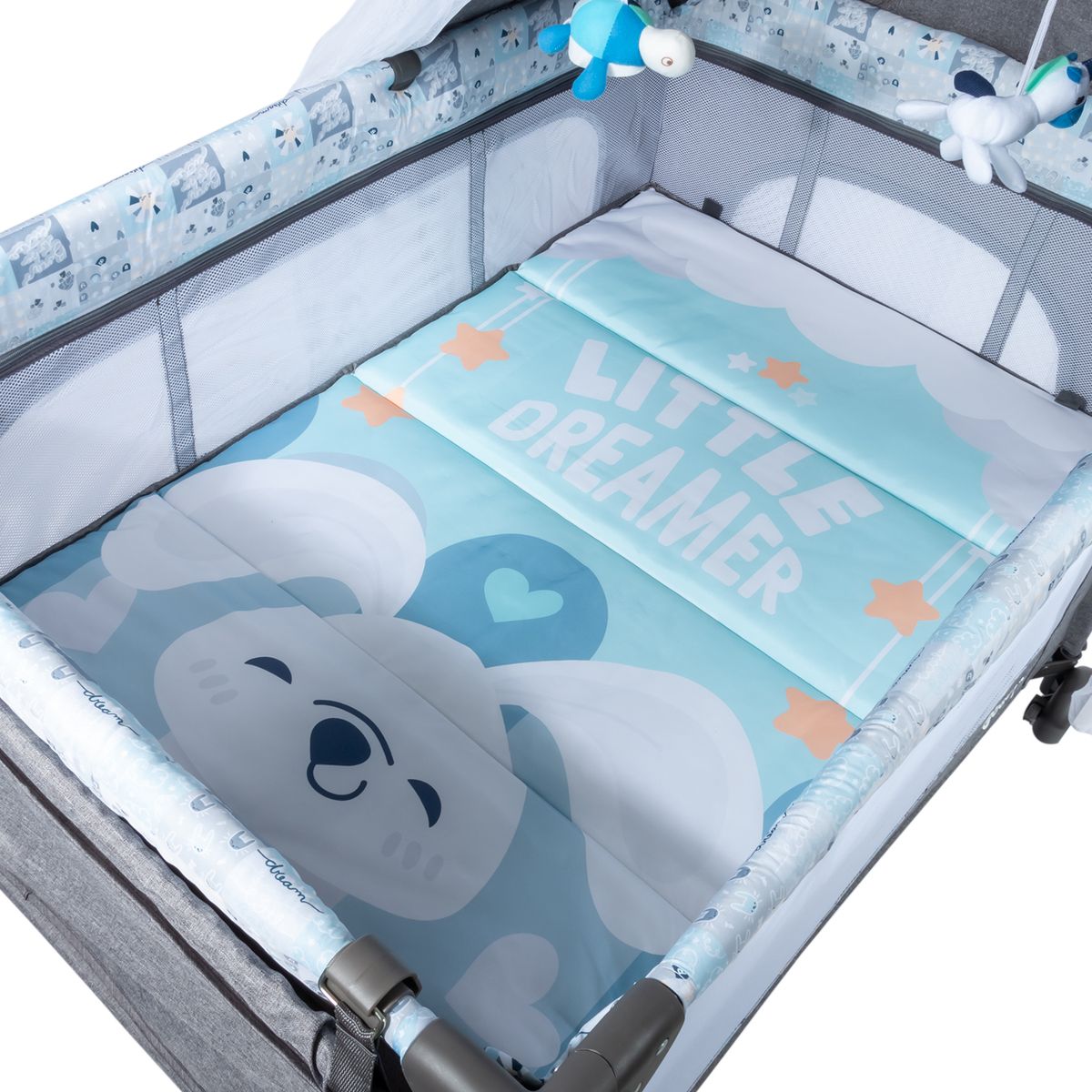 EBABY - Cuna Corral función Colecho DACORA AZUL  EB750-2