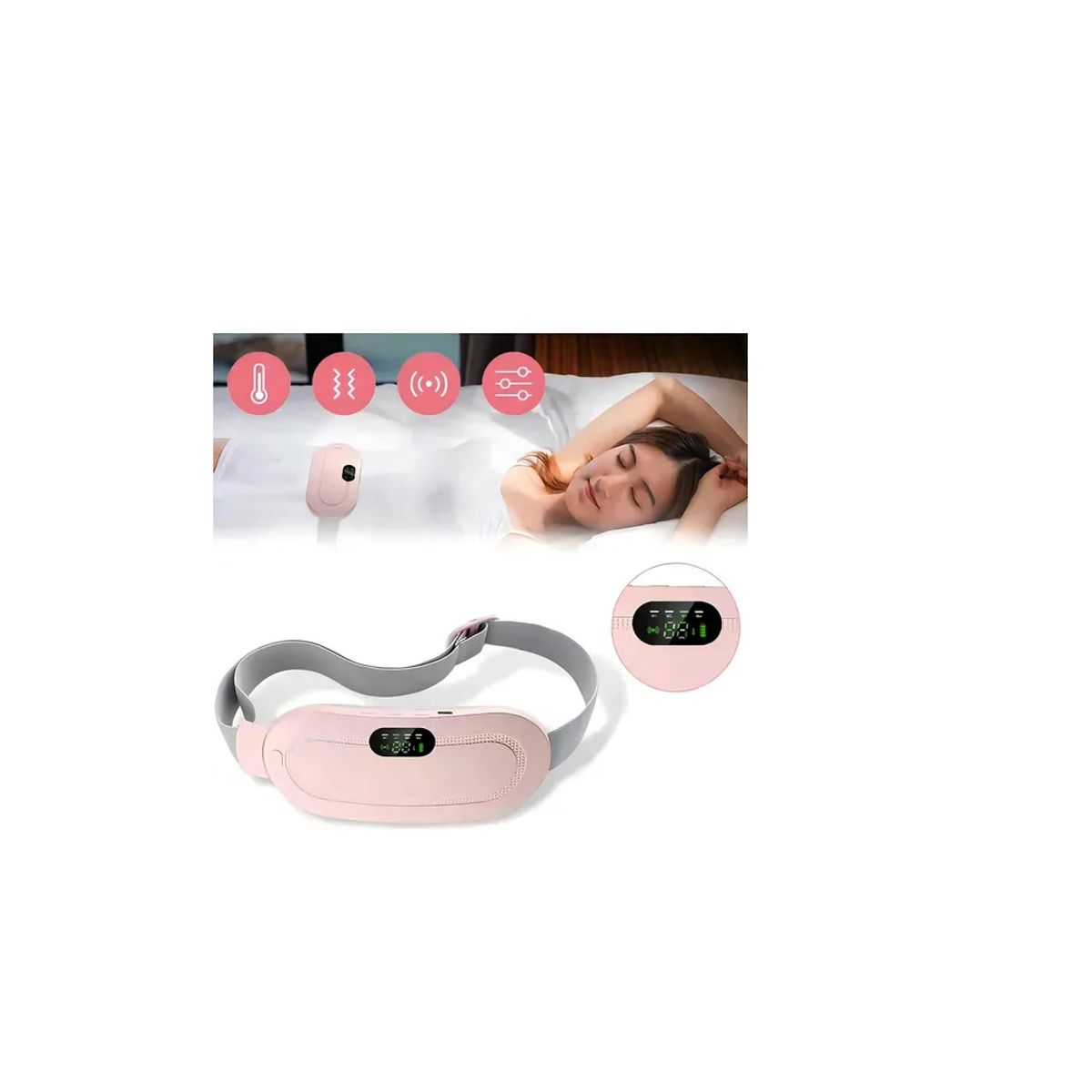 SKY - Cinturón Almohadilla De Calor Alivia Cólicos Menstruales