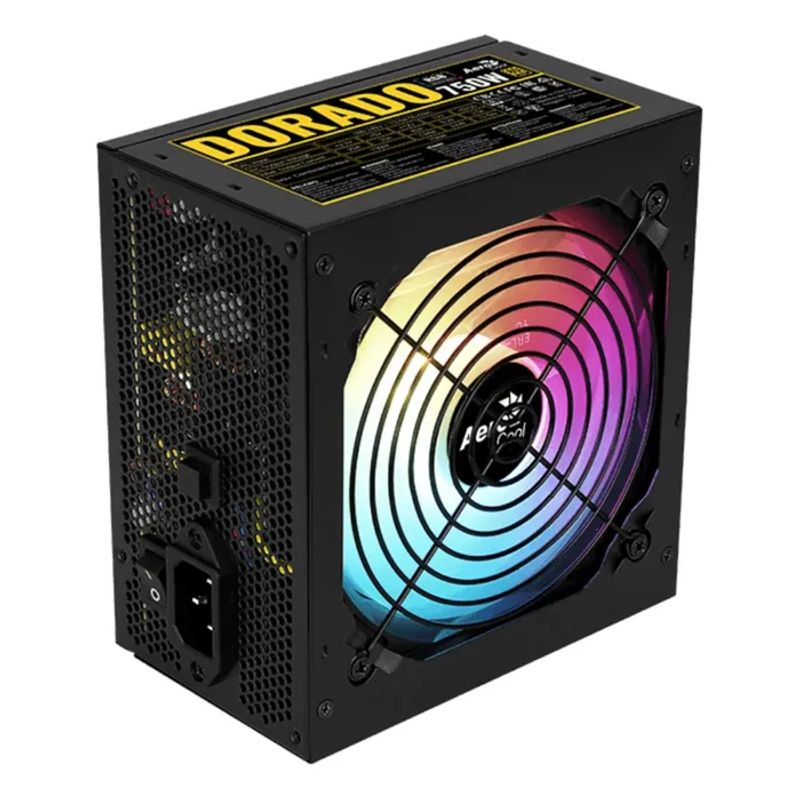 AEROCOOL - Fuente de alimentación Aerocool Dorado 750W 80+ Gold RGB