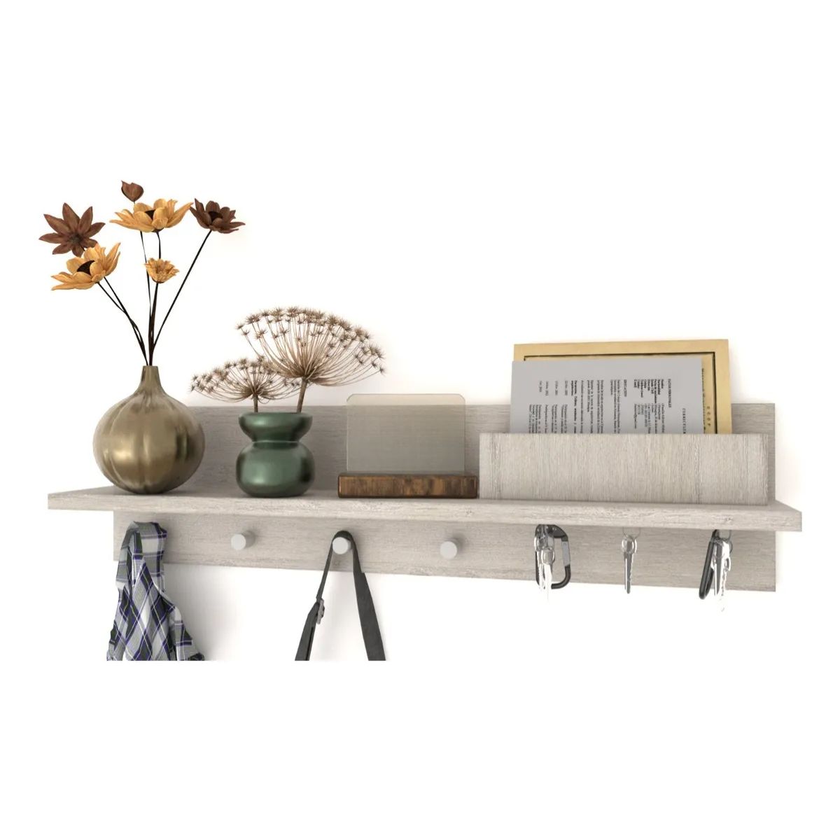 GENERICO - Perchero Repisa Llaves Magnético Imán Minimalista Mode P-04