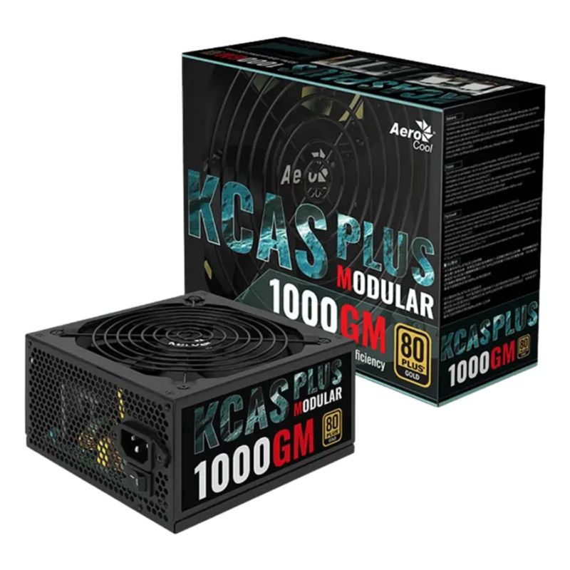 AEROCOOL - Fuente De Poder AeroCool Kcas 1200W 80+ Gold Semi Modular