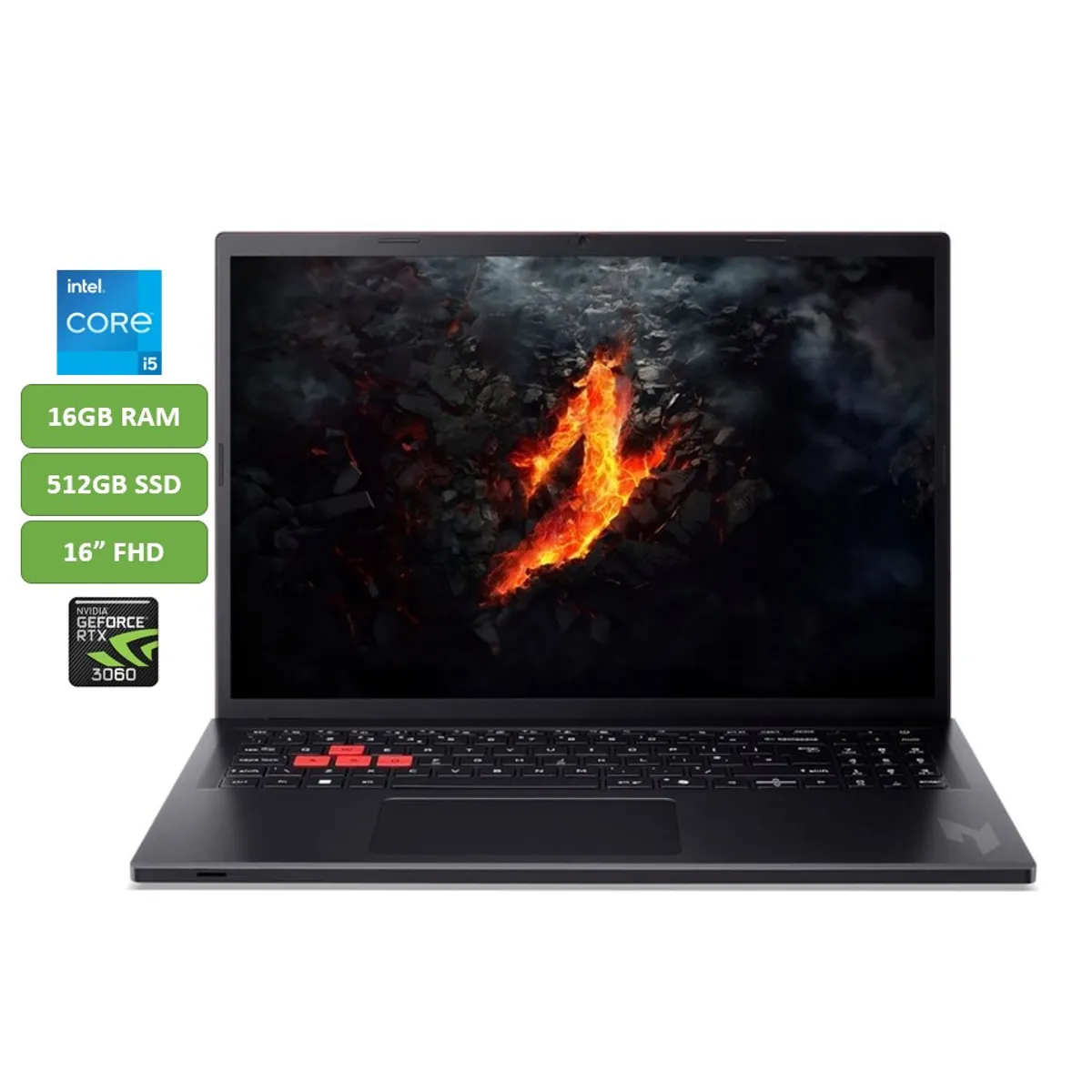 ACER - PORTATIL ACER NITRO LITE CORE I5 13420H 16GB RAM - 512GB SSD - 16" RTX 3050 6GB MOD NL16-71G-57G5
