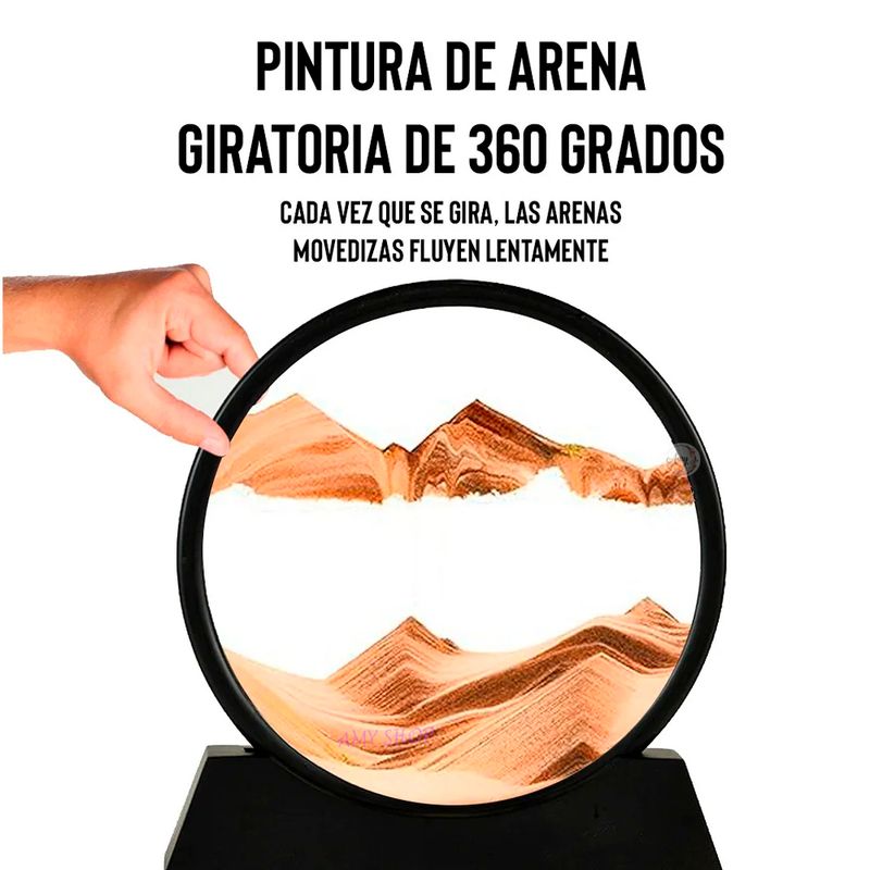 GENERICO - Reloj De Arena Decorativo 3d - Relájate Arte En Movimiento