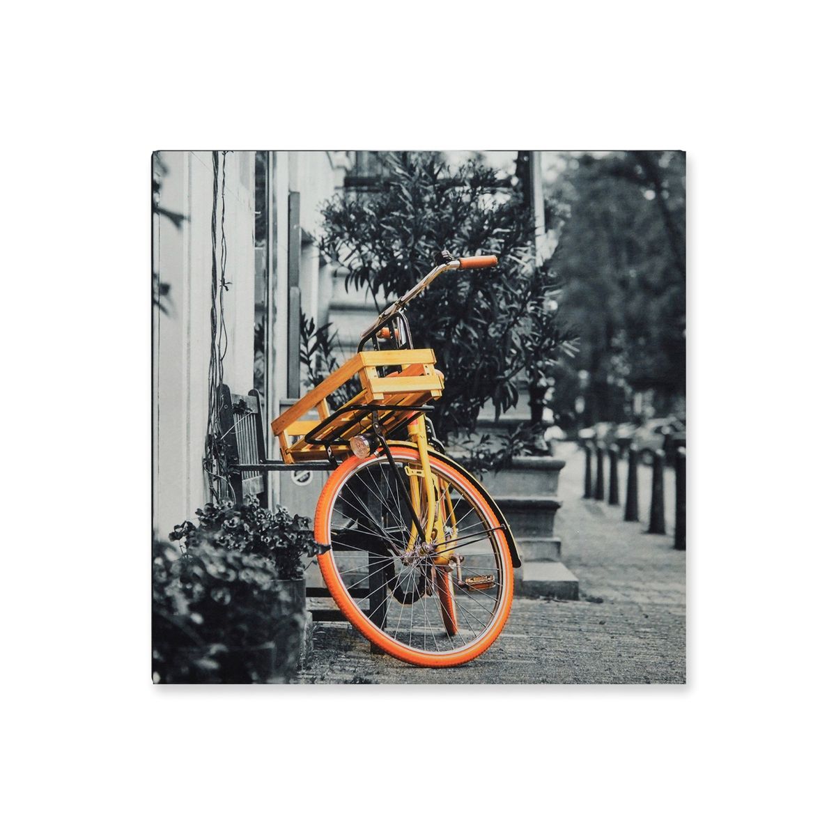 VENECIA - Cuadro Decorativo Bicicleta S 30x30 cm - impresion en Tela Poliester