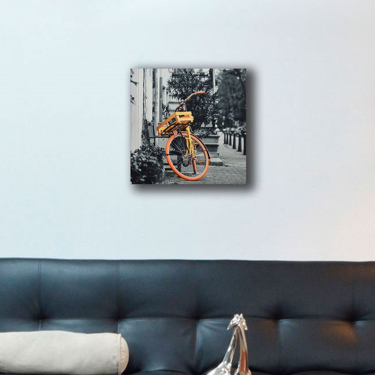 VENECIA - Cuadro Decorativo Bicicleta S 30x30 cm - impresion en Tela Poliester