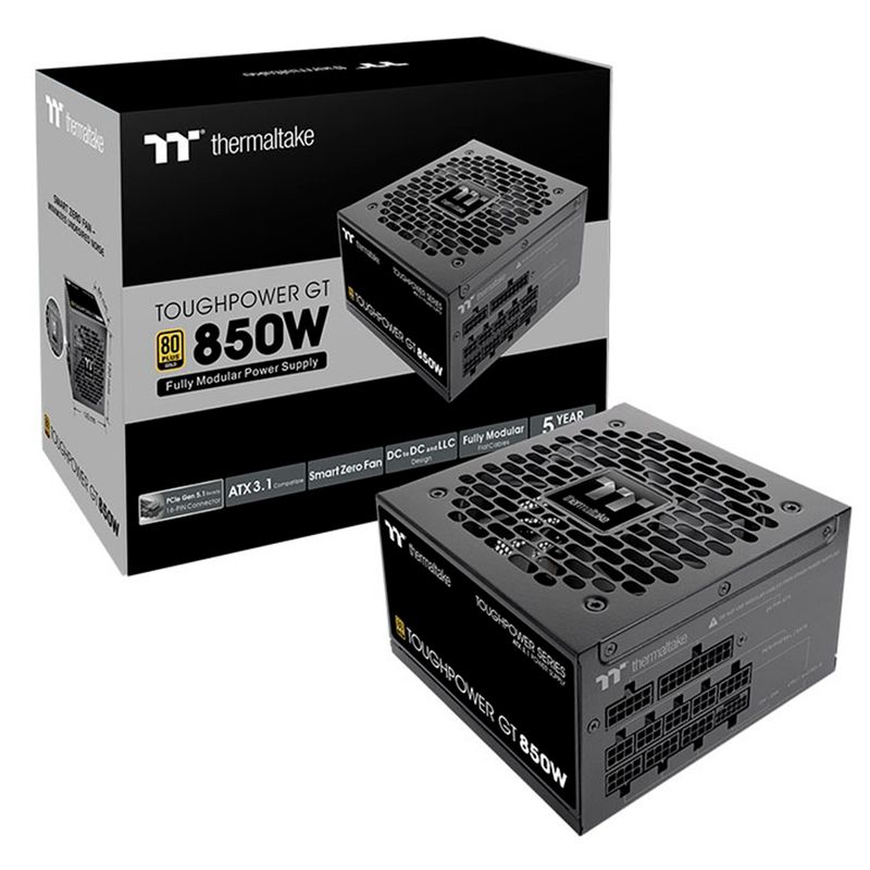 THERMALTAKE - Fuente De Poder Thermaltake Toughpower GT 850W 80 Plus Gold
