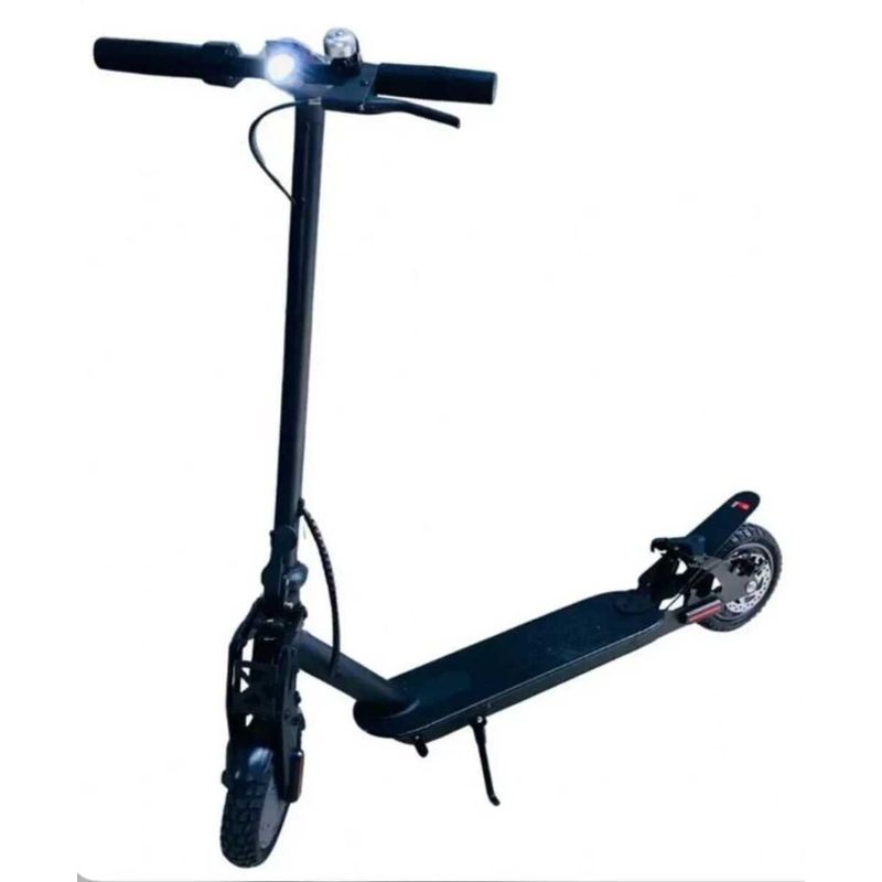 GENERICO - Patineta Negro Eléctrica Portátil Con Amortiguador Frontal