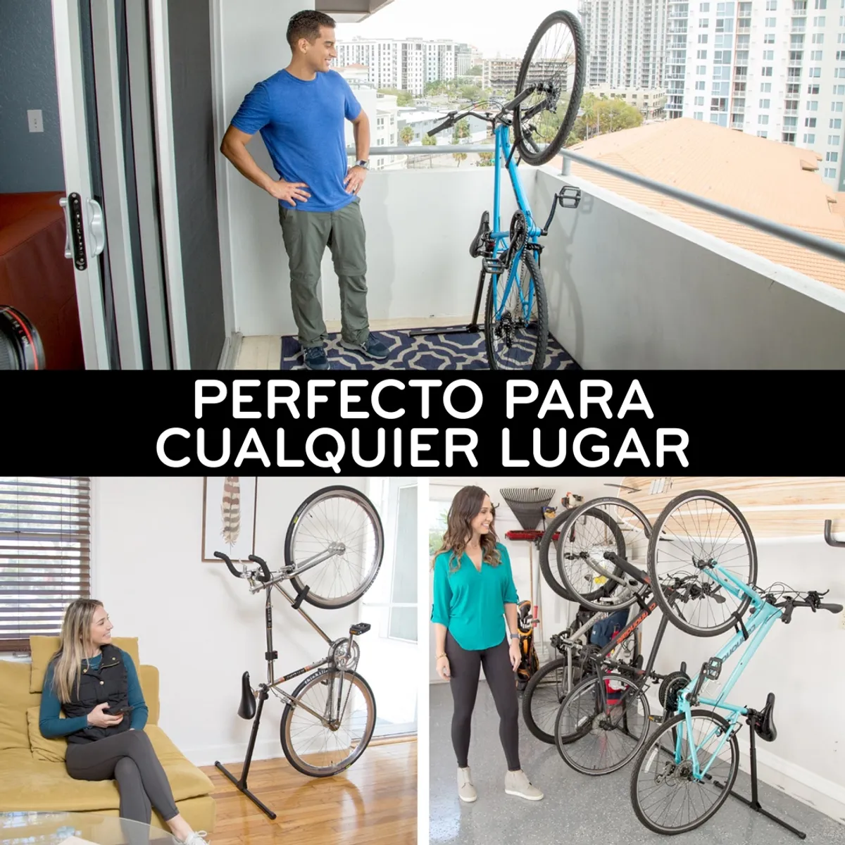 TV NOVEDADES - Soporte Para Bici Ahorrador Espacio En Aluminio Bike Nook Tu