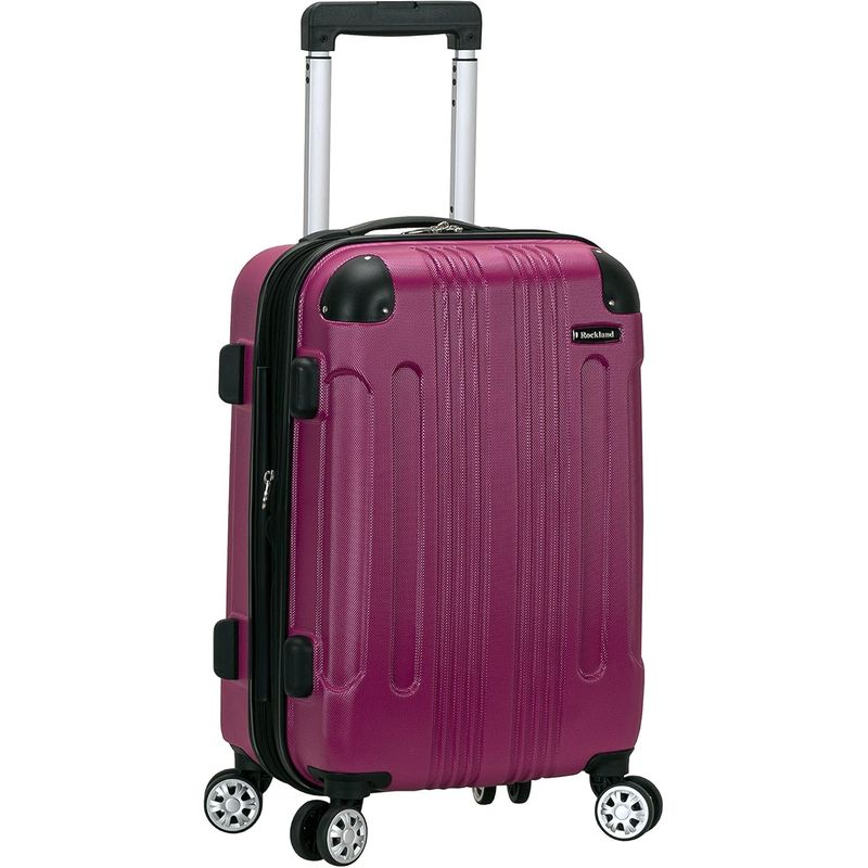 ROCKLAND - Rockland Maleta de Mano Expandible con Ruedas Spinner 20 Pulgadas